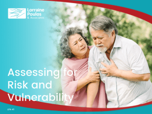 Assessing for Risk and Vulnerability @ Online Webinar