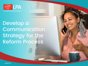 Develop a communication strategy for the Reform process @ Online Webinar